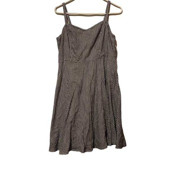 NWT Old Navy Dress Blue & White Gingham Check Dress Large - Picture 1 of 4